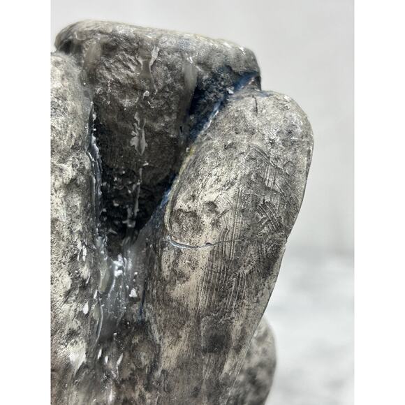 VTG Gargoyles Studio Chalkware Candle Holders New York Pair Gray Gothic Medieval - Picture 9 of 11